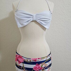 Striped nautical bow bikini
